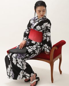 日本の夏浴衣で写真を