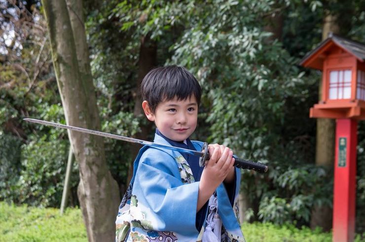 七五三の男の子